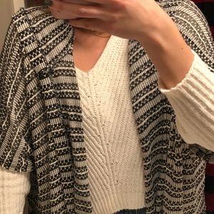Black and White Hollister Cardigan